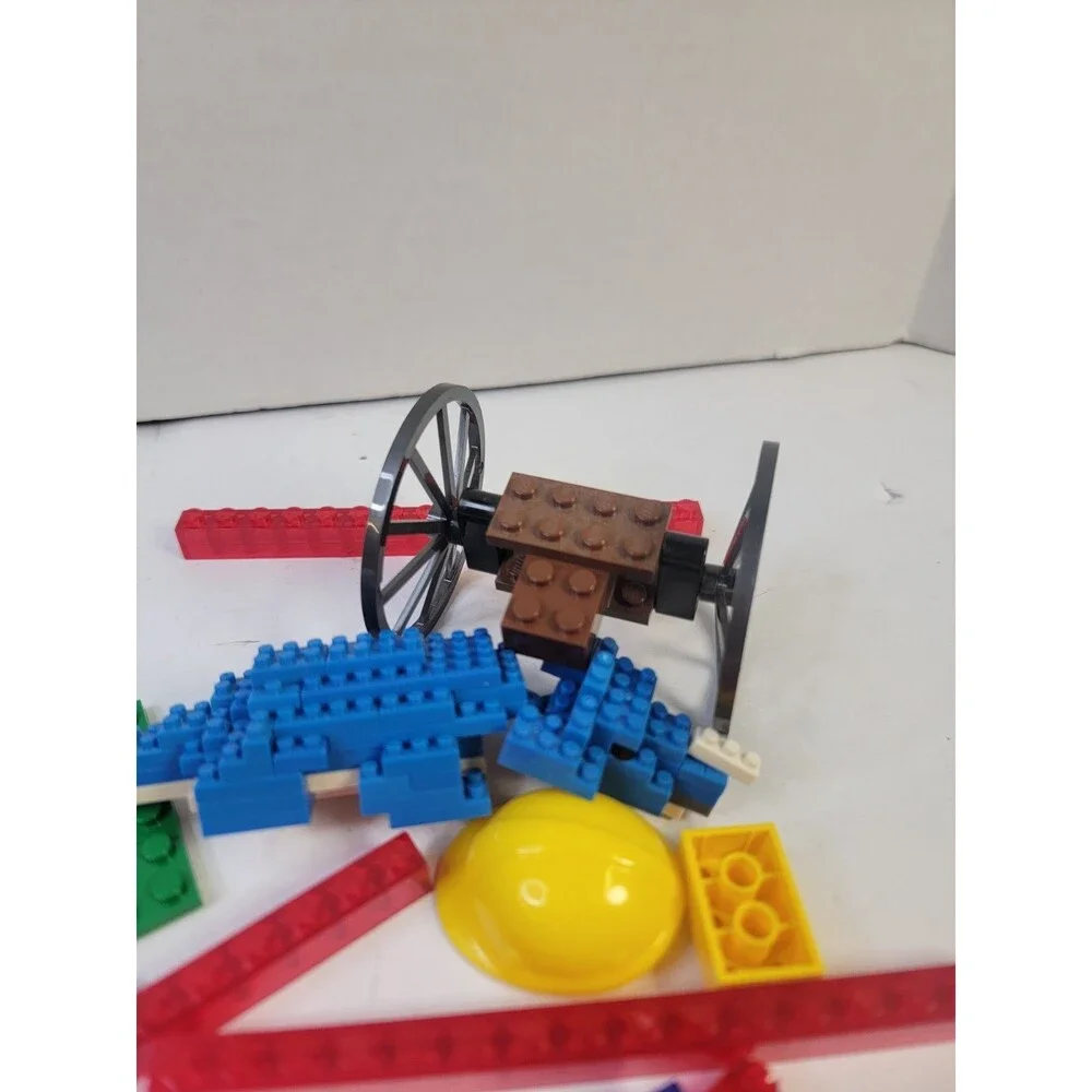 LEGO Mixed Parts Lot Bricks Plates Cannon Wheels Crocodile Build Vintage Pieces